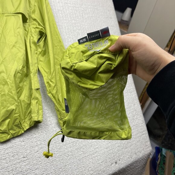 McKinley Aquamax Windbreaker Shell Jacket Women M Lime Green Light / Packable - Picture 15 of 16